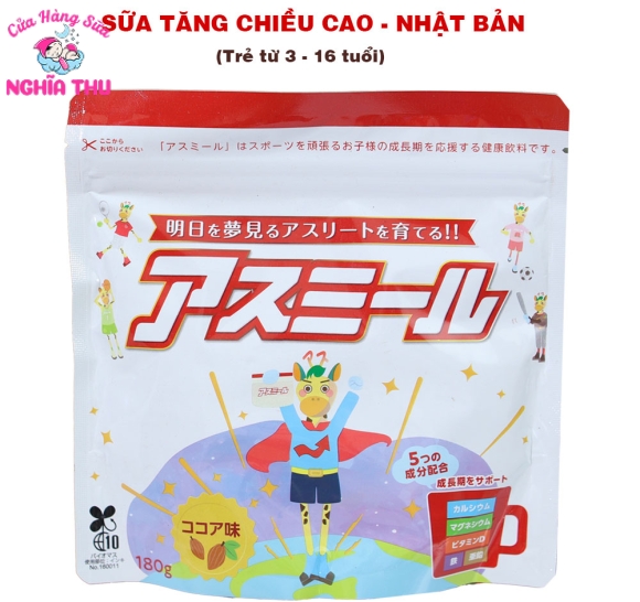 Sữa Asumiru Nhật Bản Giúp Tăng Trưởng Chiều Cao Vượt Trội (3-16 tuổi)