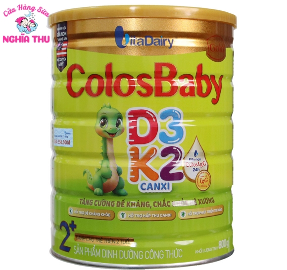 Sữa ColosBaby Gold D3K2 2+ 800G (trẻ trên 2 tuổi)