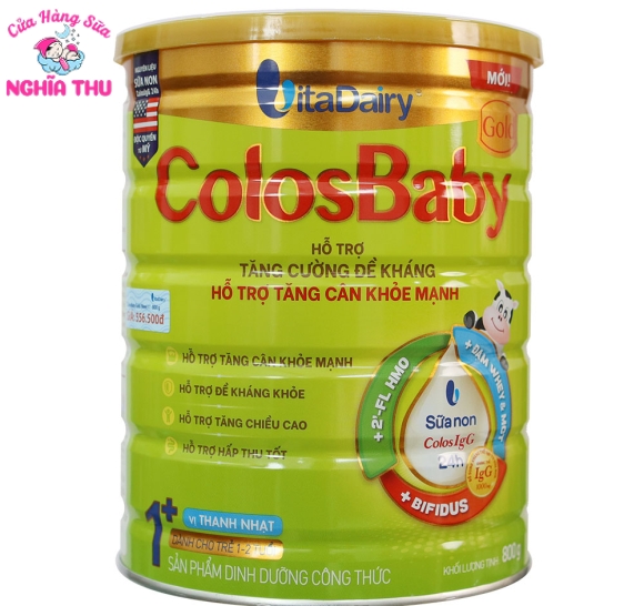 Sữa Colosbaby Gold 1+ Mới vị thanh nhạt 800G (1-2 tuổi)