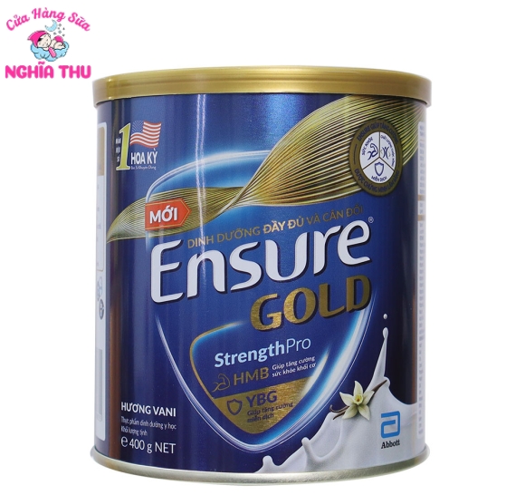 Sữa Ensure Gold StrengthPro 380g hương Vani của Abbott