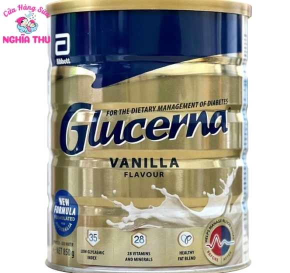 Sữa Glucerna Úc Dành Cho Người Tiểu Đường 850G Abbott
