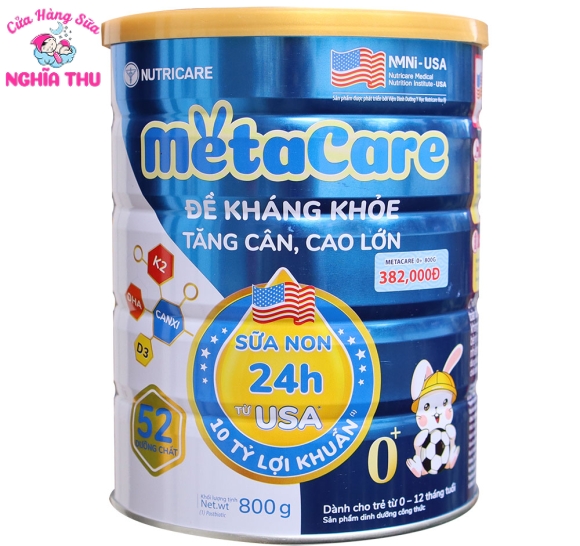 Sữa Meta Care số 0 800g (trẻ từ 0-12 tháng tuổi)