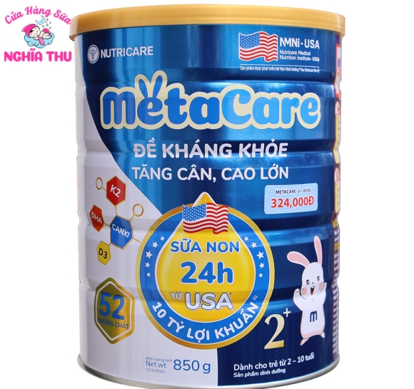 Sữa Meta Care 2+ 850g (từ 2 -10 tuổi)