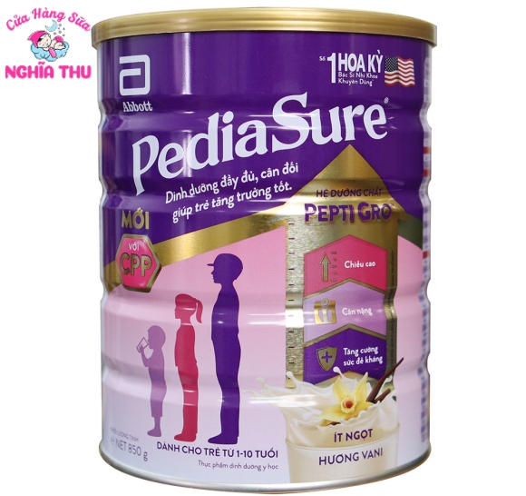 Sữa PediaSure Abbott bổ sung Arginin & Vitamin K2  850g