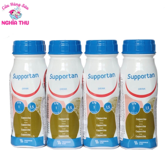Sữa Supportan Drink Cappuccino 200ml cho Bệnh Nhân Ung Thư