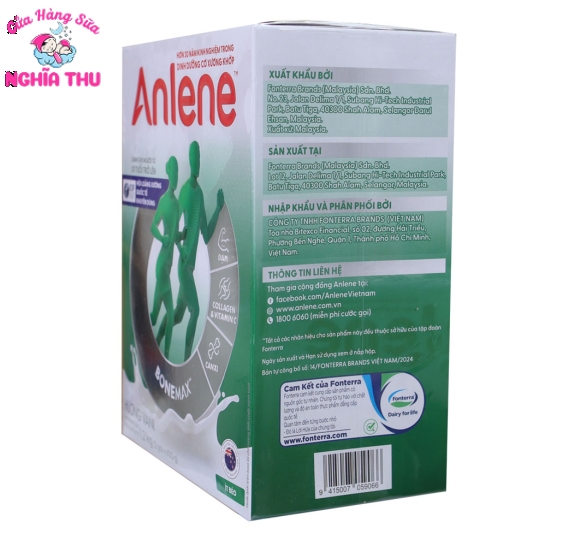 Sữa Anlene 1.2Kg hộp giấy tiết kiệm 160K (trên 30 tuổi)