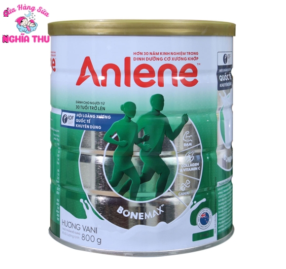 Sữa Anlene hương Vani 800g (trên 30 tuổi)