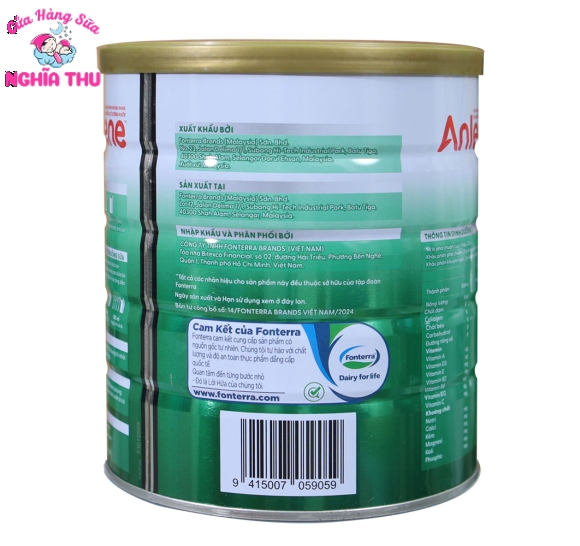Sữa Anlene hương Vani 800g (trên 30 tuổi)