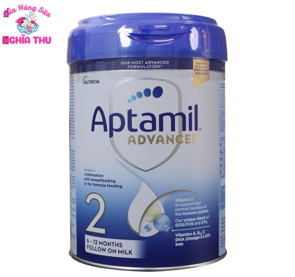 Sữa Aptamil Advanced số 2 800g nội địa Anh (từ 6-12 tháng)