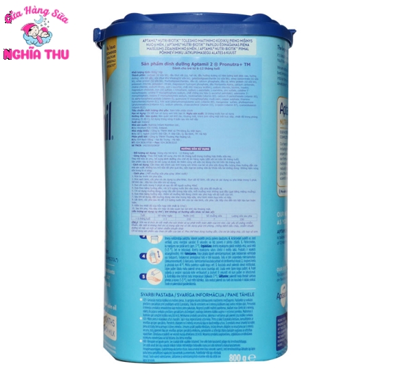 Sữa Aptamil Đức số 2 800g (trẻ từ 6-12 tháng)
