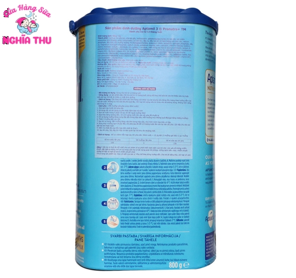 Sữa Aptamil số 3 của Đức 800g (trẻ từ 12 tháng tuổi)