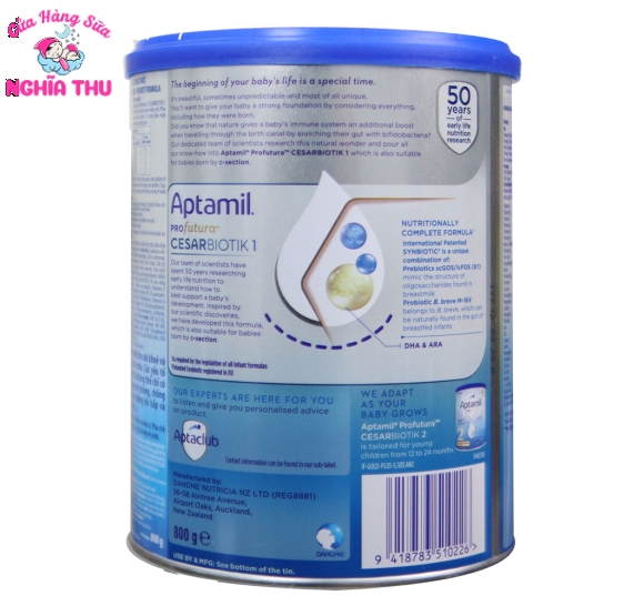 Sữa Aptamil New Zealand số 1 800g (0-12 tháng)