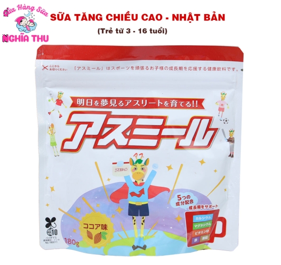 Sữa Asumiru Nhật Bản Giúp Tăng Trưởng Chiều Cao Vượt Trội (3-16 tuổi)