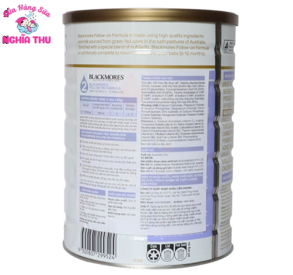 Sữa BLACKMORES số 2 Folow-on Úc  (6-12 tháng)