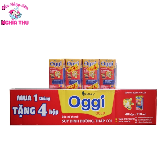 Sữa bột pha sẵn Oggi Gold 110ml (1 thùng 48 hộp)