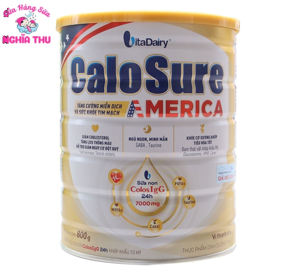 Sữa CaloSure America 800G Giàu Sữa Non Mỹ