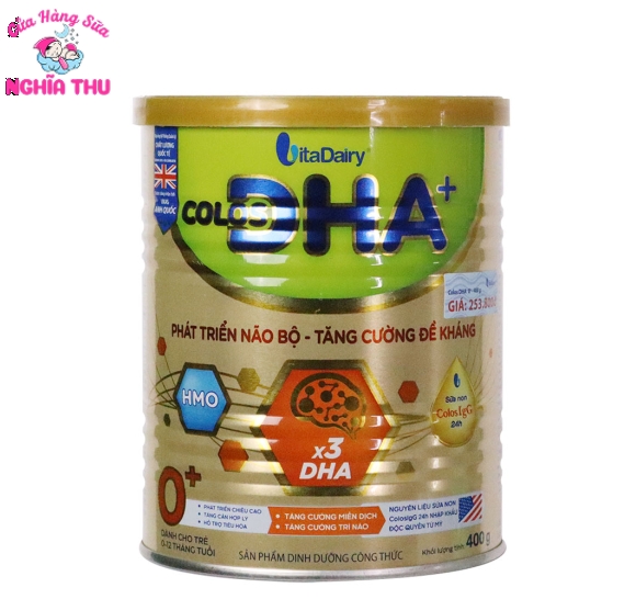 Sữa COLOS DHA 0+ 400G (0-12 tháng)