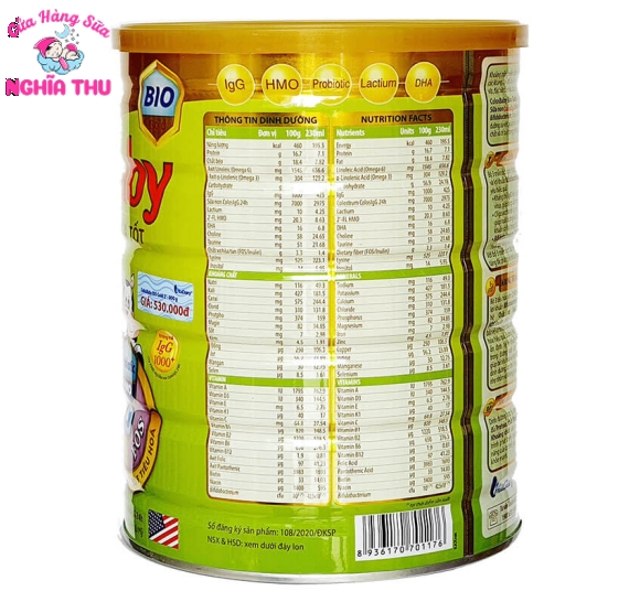 Sữa ColosBaby BIO số 2 800G (2 tuổi trở lên)