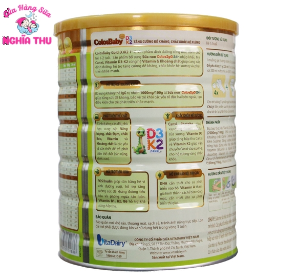 Sữa Colosbaby D3K2 số 1+ 800G (1-2 tuổi)