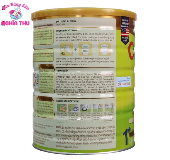 Sữa Colosbaby D3K2 số 1+ 800G (1-2 tuổi)