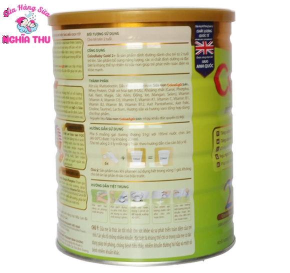 Sữa ColosBaby Gold 2+ 800g (trẻ từ 2 tuổi trở lên)