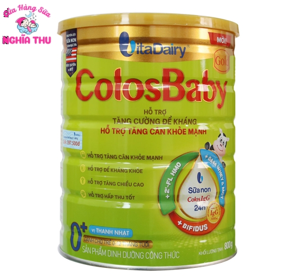 Sữa ColosBaby Gold 0+ vị thanh nhạt 800G (0-12 tháng)