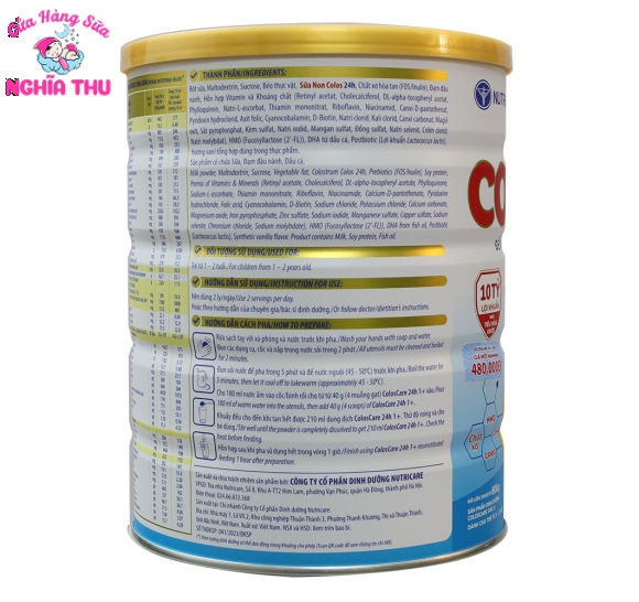 Sữa non ColosCare 1+ 800G (trẻ từ 1-2 tuổi)