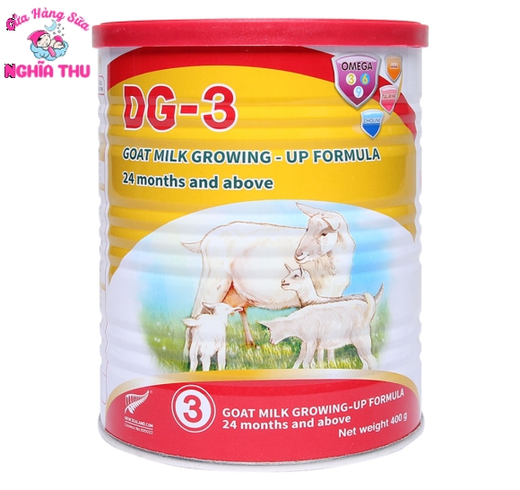 Sữa dê DG 3 400g New Zealand (trẻ từ 2 tuổi trở lên)