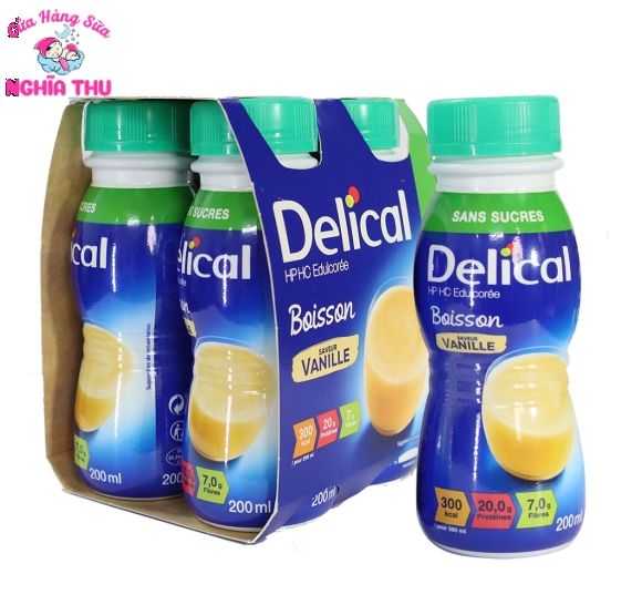 Sữa Delical Boisson Vanille 200ml (Lốc 4 Chai)