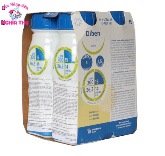 Sữa Diben Drink Vanilla 200ml Cho Bệnh Nhân Tiểu Đường