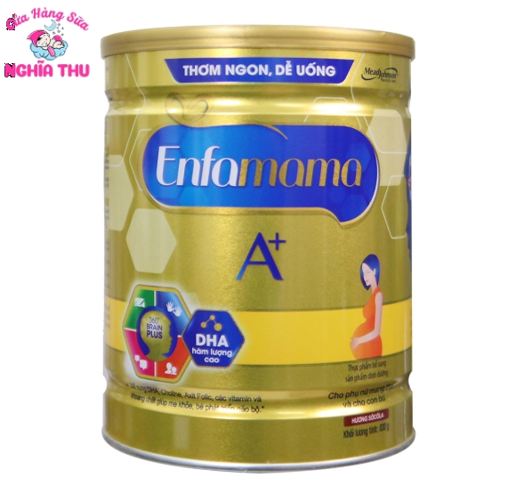 Sữa Enfamama Sôcôla 830g cho mẹ bầu, cho con bú