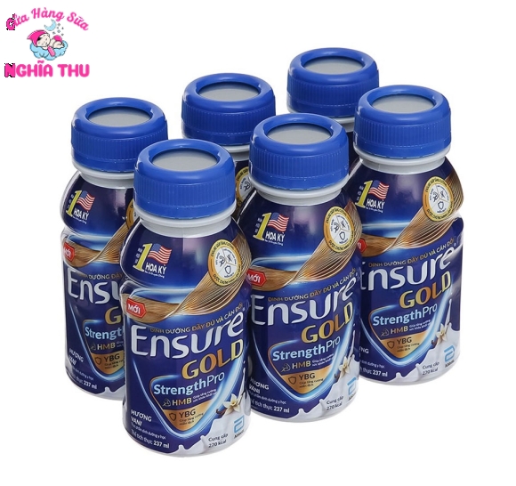 Sữa Ensure Gold StrengthPro hương vani 237ml Abbott (1 thùng 24 chai)