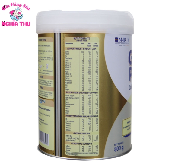 Sữa GrowPlus Colos Immunel 1+ 800G (1-2 tuổi)