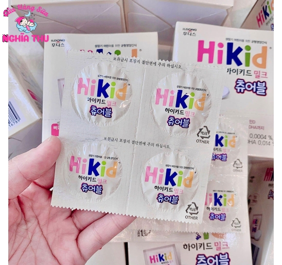 Sữa HIKID viên dạng kẹo Hàn Quốc (hộp 60 viên)