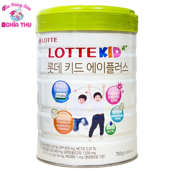 Sữa LOTTE KID A+ Hàn Quốc 760G (trẻ từ 1-10 tuổi)