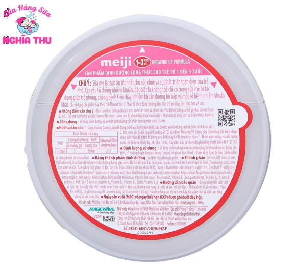 Sữa Meiji số 9 Nhật Bản 800g (trẻ từ 1-3 tuổi)