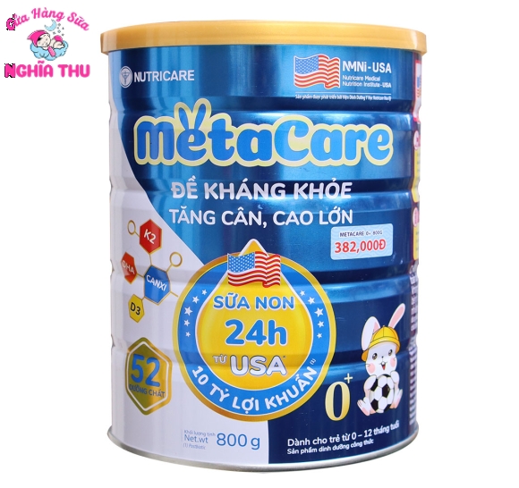 Sữa Meta Care số 0 800g (trẻ từ 0-12 tháng tuổi)