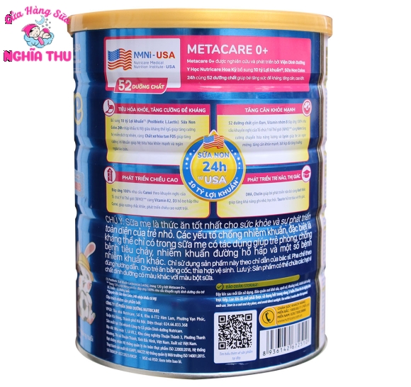 Sữa Meta Care số 0 800g (trẻ từ 0-12 tháng tuổi)