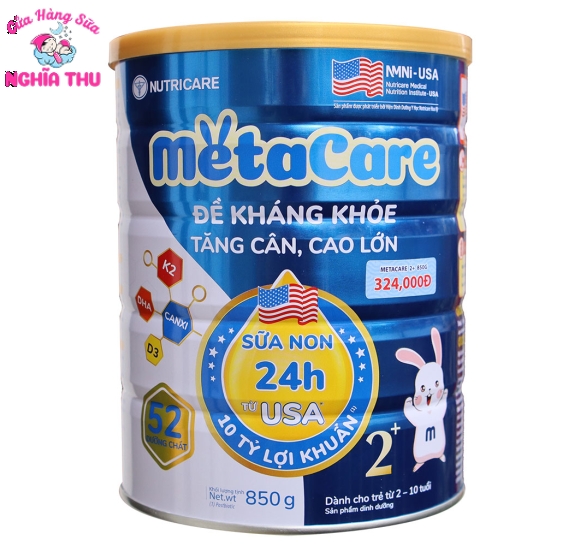 Sữa Meta Care 2+ 850g (từ 2 -10 tuổi)