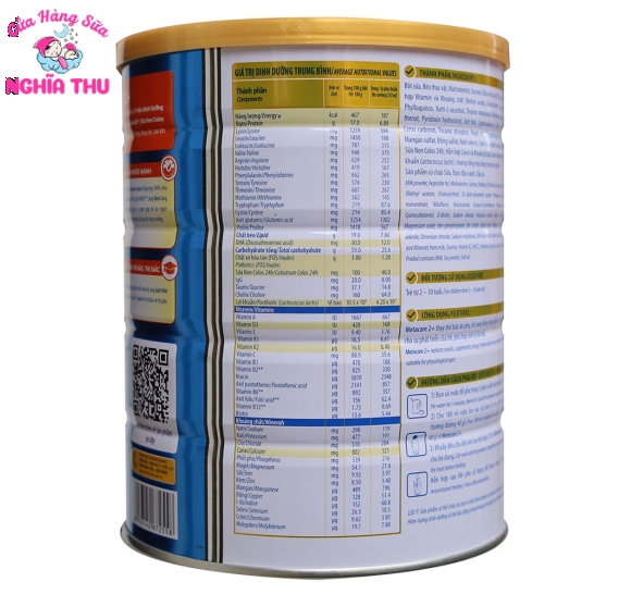 Sữa Meta Care 2+ 850g (từ 2 -10 tuổi)