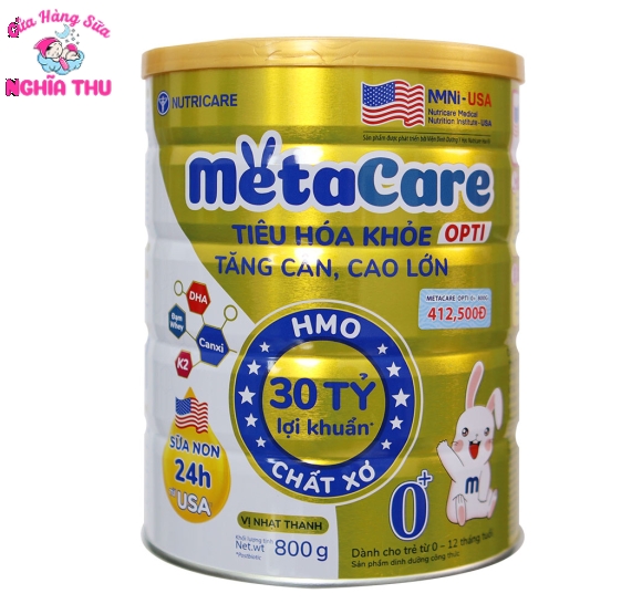 Sữa Meta Care Opti 0+ 800g (trẻ từ 0-12 tháng)