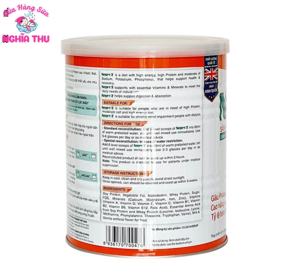 Sữa Nepro 2 400g dành cho người chạy thận nhân tạo