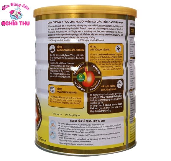 Sữa Nutricare Gastro Cho Người Bệnh Dạ Dày 900G