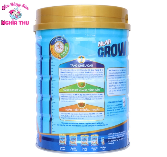 Sữa Nuvi GROW 4 900g (2 tuổi trở lên)