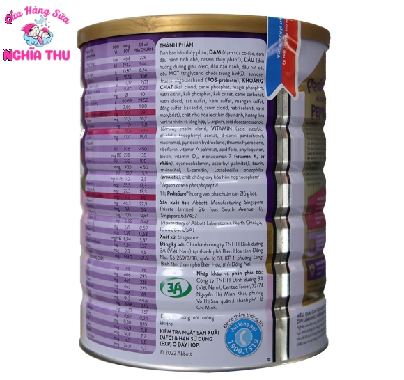 Sữa PediaSure 1,6kg Abbott (1-10 tuổi)
