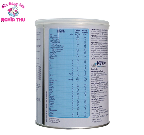 Sữa Peptamen dành cho người Kém Hấp Thu (Nestlé Thụy Sĩ)