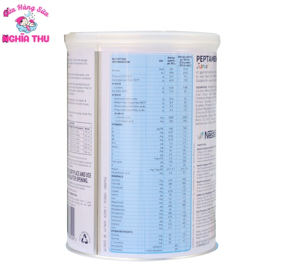 Sữa Peptamen Junior 400g (trẻ từ 1-10 tuổi)