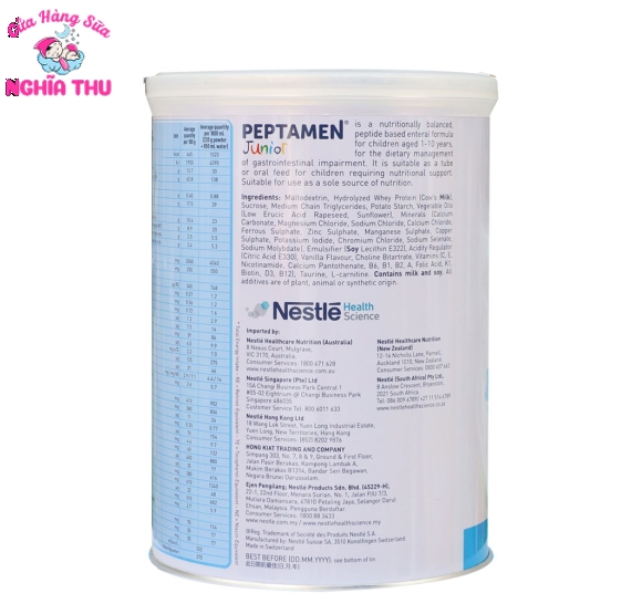 Sữa Peptamen Junior 400g (trẻ từ 1-10 tuổi)