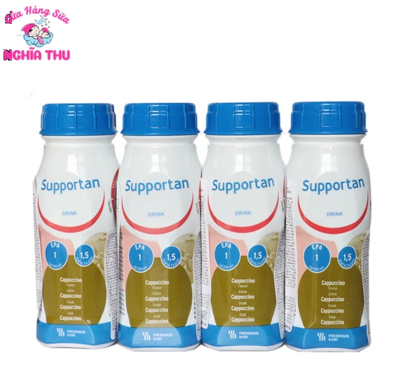 Sữa Supportan Drink Cappuccino 200ml cho Bệnh Nhân Ung Thư